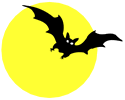 Halloween Moon-Bat