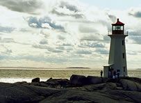 Lighthouse on the shore